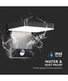 17W LED Wandleuchte mit Sensor, quadratisch - IP65, schwarz, 2580lm, 3000K, PIR Sensor