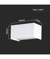 24W LED Wandleuchte - IP65, weiß, 4000K, Außenbereich, 112lm/W