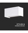 24W LED Wandleuchte - IP65, weiß, 4000K, Außenbereich, 112lm/W