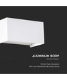 24W LED Wandleuchte - IP65, weiß, 4000K, Außenbereich, 112lm/W