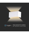 24W LED Wandleuchte - IP65, weiß, 4000K, Außenbereich, 112lm/W