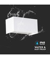 24W LED Wandleuchte - IP65, weiß, 4000K, Außenbereich, 112lm/W