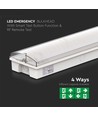 V-Tac Notbeleuchtung / Exit Schild, 3W - Notausgangsleuchte, inkl. Batterie und Piktogramme