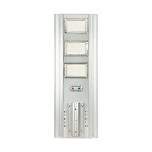 300W LED Solar Straßenleuchte - 3500lm, 6400K, Aluminium, IP65, inkl. Solarpanel und Batterie
