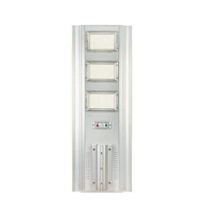 300W LED Solar Straßenleuchte - 3500lm, 6400K, Aluminium, IP65, inkl. Solarpanel und Batterie