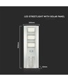 300W LED Solar Straßenleuchte - 3500lm, 6400K, Aluminium, IP65, inkl. Solarpanel und Batterie