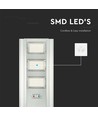 300W LED Solar Straßenleuchte - 3500lm, 6400K, Aluminium, IP65, inkl. Solarpanel und Batterie