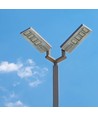 40W LED Solar Straßenleuchte - 4300lm, IP65, 6400K, Aluminium, inkl. Solarpanel und Batterie