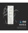 40W LED Solar Straßenleuchte - 4300lm, IP65, 6400K, Aluminium, inkl. Solarpanel und Batterie