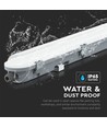 18W LED Wasserdichte Lampe - 60cm, Samsung Chip, Milchiges Abdeckglas, 6500K