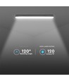 18W LED Wasserdichte Lampe - 60cm, Samsung Chip, Milchiges Abdeckglas, 6500K