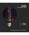 3D LED Birne 4W E27 - Sterneffekt, 3000K, G125