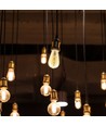 E27 5W dimmbare LED-Lampe - ST64, Filament, bernsteinfarbenes Glas, extra warm 1800K