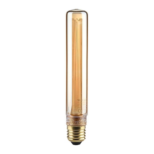 E27 2W T30 LED Art Filament Lampe - 1800K, Amber Glas, Vintage Effekt, Lasergravur