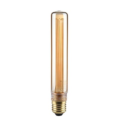 E27 2W T30 LED Art Filament Lampe - 1800K, Amber Glas, Vintage Effekt, Lasergravur