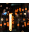 E27 2W T30 LED Art Filament Lampe - 1800K, Amber Glas, Vintage Effekt, Lasergravur