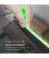 5m Grüne 3,2W/m spritzwassergeschützte LED-Strip - Grünes Licht, IP65