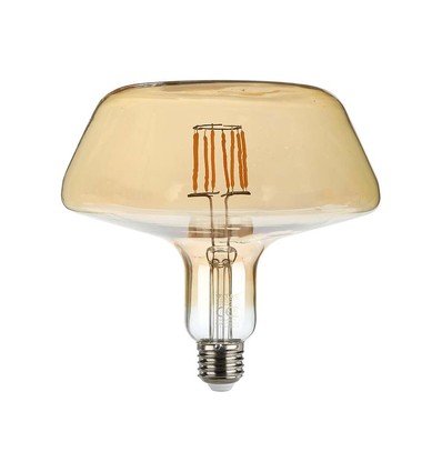 E27 8W LED Filament Lampe - Amber Glas, 620lm, 1800K, 300° Abstrahlwinkel