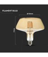 E27 8W LED Filament Lampe - Amber Glas, 620lm, 1800K, 300° Abstrahlwinkel