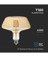E27 8W LED Filament Lampe - Amber Glas, 620lm, 1800K, 300° Abstrahlwinkel