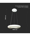 60cm 36W CCT dimmbare Designer Pendelleuchte - Rund, 3900lm, inkl. Fernbedienung, 3 Jahre Garantie