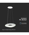 60cm 36W CCT dimmbare Designer Pendelleuchte - Rund, 3900lm, inkl. Fernbedienung, 3 Jahre Garantie