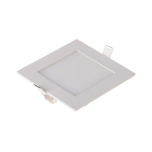 6W Quadratisches LED Einbaupanel - 490lm, 6400K, Ausschnitt: 11cm, Maße: 12x12cm, inkl. Driver