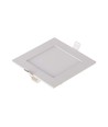 6W Quadratisches LED Einbaupanel - 490lm, 6400K, Ausschnitt: 11cm, Maße: 12x12cm, inkl. Driver