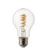 E27 4W LED Spiral Filament Lampe - GLS, Klarglas, 300lm, warmweiß, ersetzt 28W