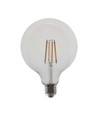 E27 12W G125 LED Filament Lampe - 1521lm, Klarglas, 4000K