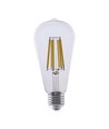 E27 4W LED Filament Lampe - ST64, 840lm, Klarglas, 3000K, warmweiß