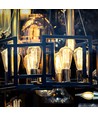 E27 4W LED Filament Lampe - ST64, 840lm, Klarglas, 3000K, warmweiß