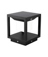 2W LED Solar Wegeleuchte mit Sensor - IP65, 3000K, schwarz, 14x14cm, 3 Jahre Garantie