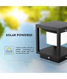2W LED Solar Wegeleuchte mit Sensor - IP65, 3000K, schwarz, 14x14cm, 3 Jahre Garantie