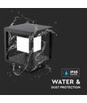 2W LED Solar Wegeleuchte mit Sensor - IP65, 3000K, schwarz, 14x14cm, 3 Jahre Garantie