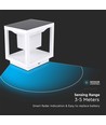 2W Solara LED Solar Wegeleuchte mit Sensor - IP65, 3000K, weiß, 3 Jahre Garantie