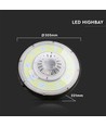 200W LED Highbay - MeanWell Treiber, 6500K, Dimmbar, 185lm/W