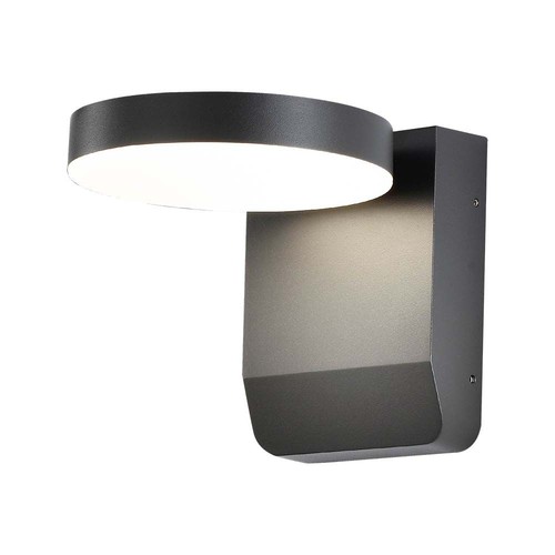 17W Runde LED Wandleuchte - 2480lm, IP65, schwarz, 4000K, Außen-Fassadenbeleuchtung