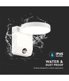 17W Runde LED Wandleuchte mit Sensor - IP65, 2480lm, weiß, PIR Bewegungsmelder, 4000K