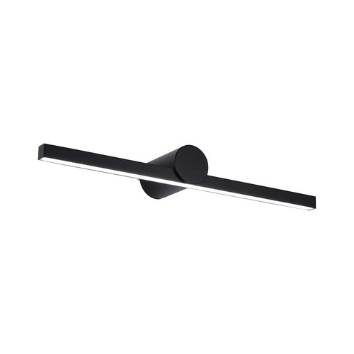 LED-Spiegelleuchte 10W - 3000K, schwarzes Gehäuse