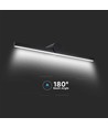 LED-Spiegelleuchte 10W - 3000K, schwarzes Gehäuse