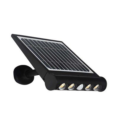 8W LED Solar Wandleuchte mit Sensor - 950lm, 3000K, IP65, 4000mAh Akku