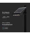 8W LED Solar Wandleuchte mit Sensor - 950lm, 3000K, IP65, 4000mAh Akku