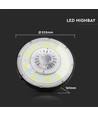 100W LED Hallenstrahler, 185lm/W - Meanwell Driver, dimmbar, 4000K, 5 Jahre Garantie