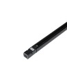 V-Tac 2 Meter Schiene für Schienenspots - Schwarz, 3-Phasen, komplett mit Anschluss und Endkappe