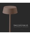 Wiederaufladbare LED Tischleuchte innen/außen - Corten, touch-dimmbar, IP54