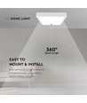 30W LED Deckenleuchte - 6500K, Weißer Rand, quadratisch