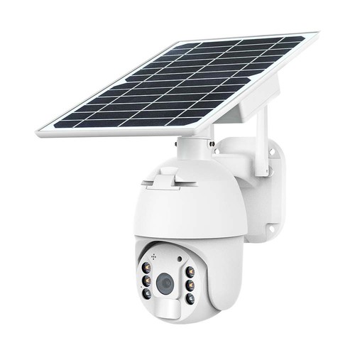HD Smart 4G Solar PTZ Kamera mit PIR Sensor - Full HD, 360° Pan-Tilt, weiß, inkl. Solarpanel