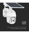 HD Smart 4G Solar PTZ Kamera mit PIR Sensor - Full HD, 360° Pan-Tilt, weiß, inkl. Solarpanel