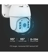 HD Smart 4G Solar PTZ Kamera mit PIR Sensor - Full HD, 360° Pan-Tilt, weiß, inkl. Solarpanel